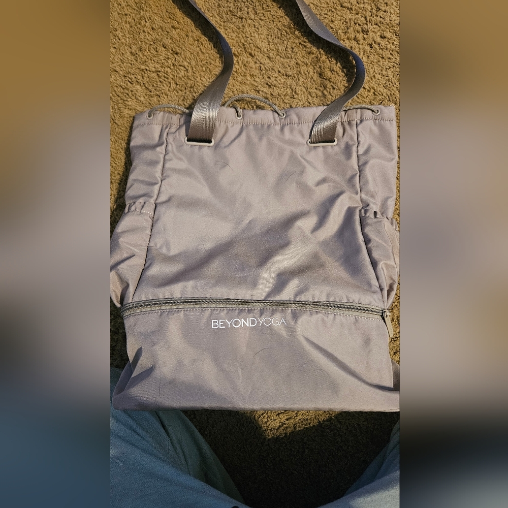 Beyond Yoga Gray Backpack